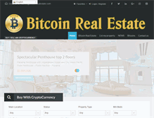 Tablet Screenshot of bitcoin-realestate.com